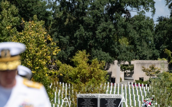 Annual 9/11 Commemoration Wreath-Laying Ceremony at the Pentagon Group Burial Marker in Section 64
