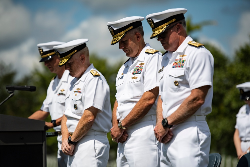 Annual 9/11 Commemoration Wreath-Laying Ceremony at the Pentagon Group Burial Marker in Section 64