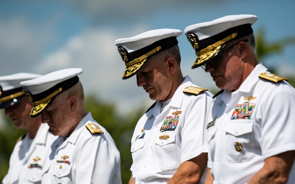 Annual 9/11 Commemoration Wreath-Laying Ceremony at the Pentagon Group Burial Marker in Section 64