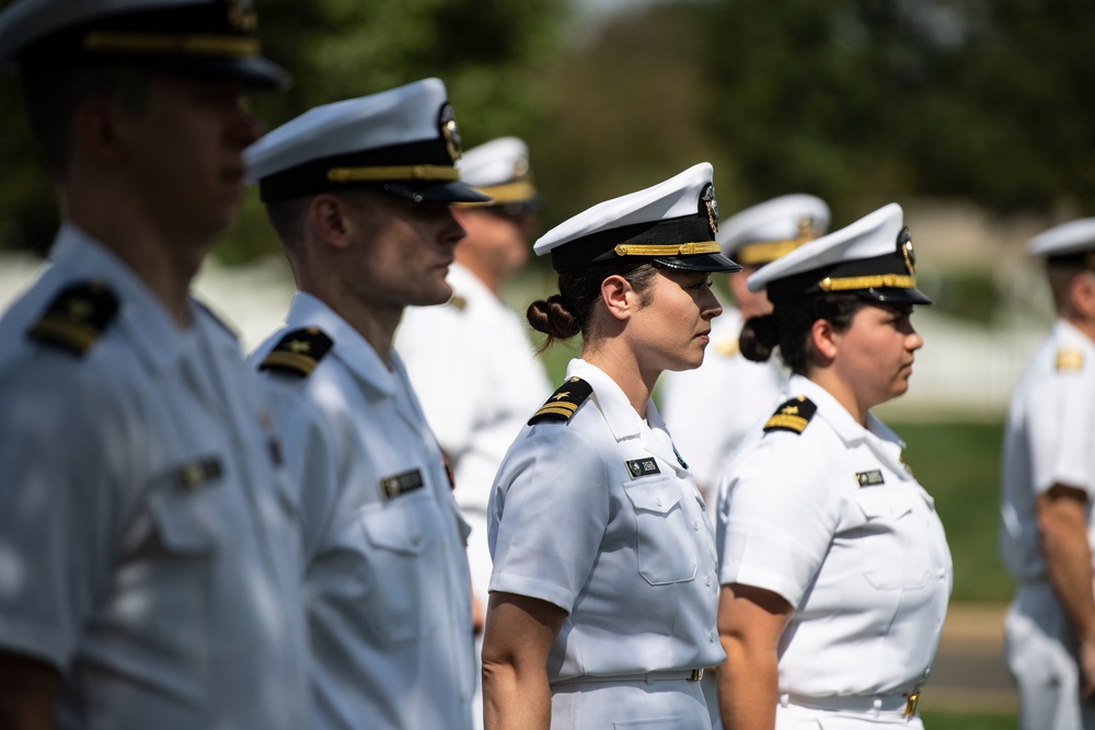 Annual 9/11 Commemoration Wreath-Laying Ceremony at the Pentagon Group Burial Marker in Section 64