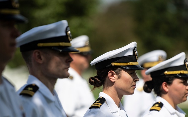 Annual 9/11 Commemoration Wreath-Laying Ceremony at the Pentagon Group Burial Marker in Section 64