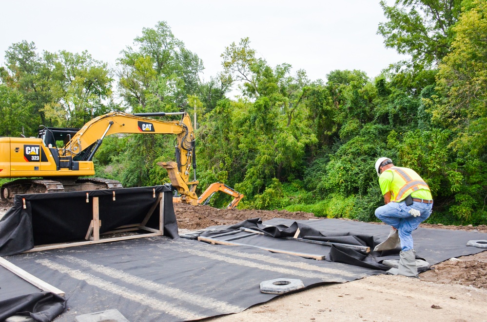 Remediation of contaminated soil near Coldwater Creek