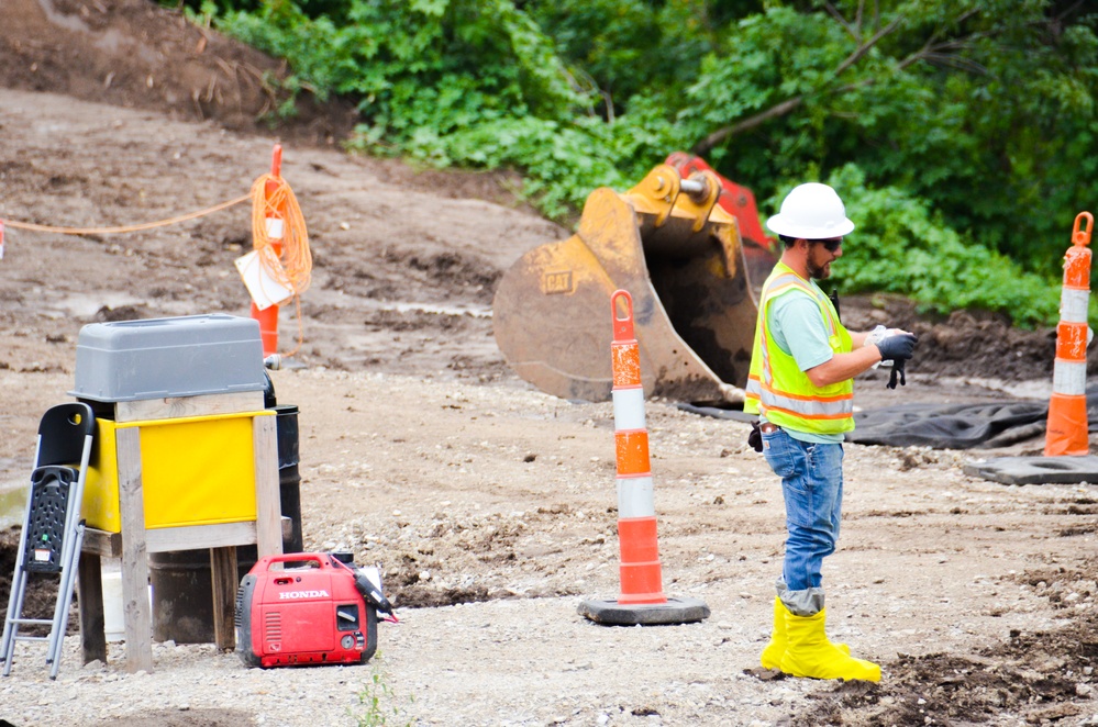 Remediation of contaminated soil near Coldwater Creek