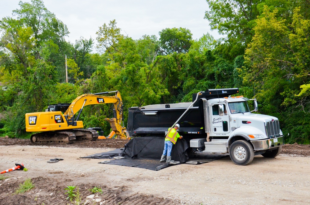 Remediation of contaminated soil near Coldwater Creek