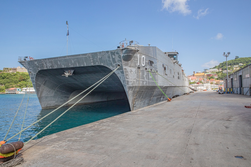 USNS Burlington Arrives in St. George’s Grenada