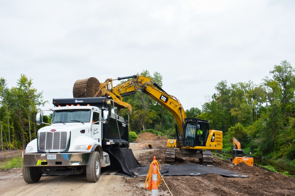 Remediation of contaminated soil near Coldwater Creek