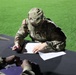 Drill Sergeant Austin Simms, Intelligence Center of Excellence Drill Sergeant of the Year, Being Graded on his Knowledge of Physical Readiness Training