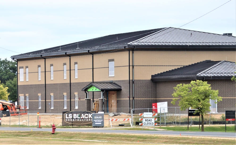 September 2023 construction operations of $11.96 million transient training brigade headquarters at Fort McCoy