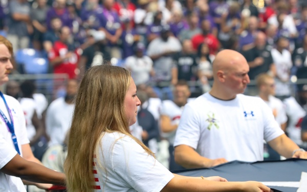 Maryland National Guard supporting pregame ceremonies