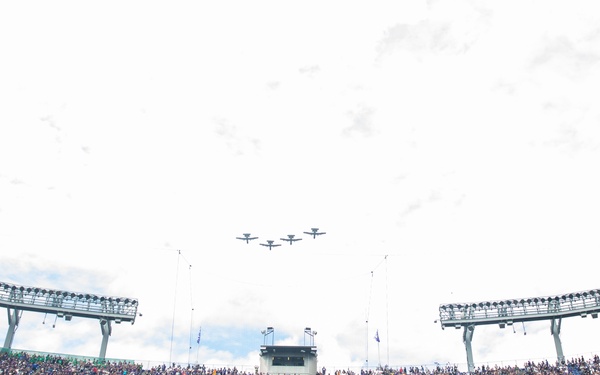 Maryland National Guard supporting pregame ceremonies