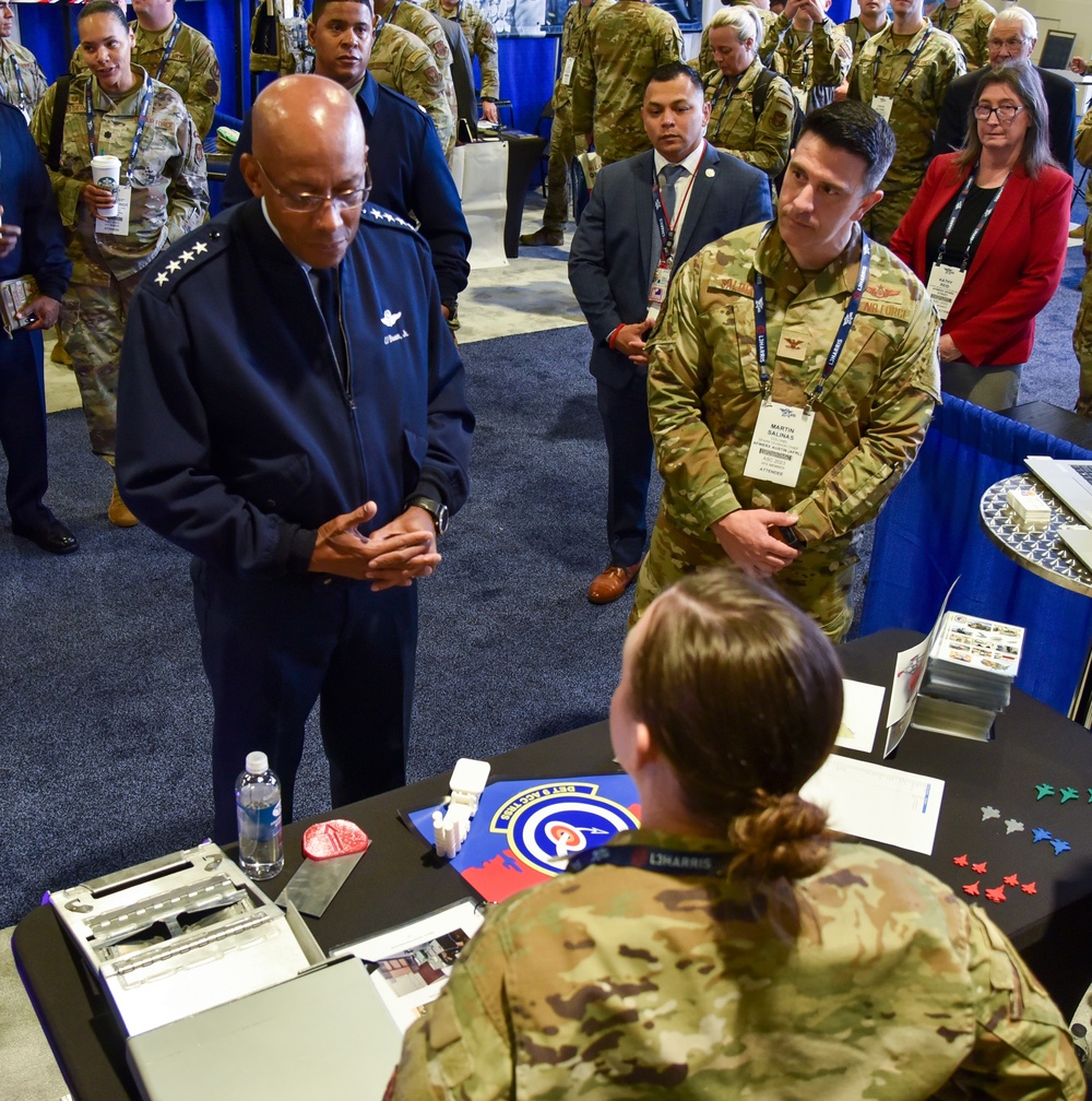 CSAF visits AFWERX Spark Street at Air, Space and Cyber Conference