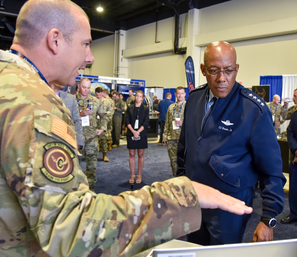 CSAF visits AFWERX Spark Street at Air, Space and Cyber Conference