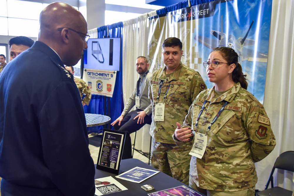 CSAF visits AFWERX Spark Street at Air, Space and Cyber Conference