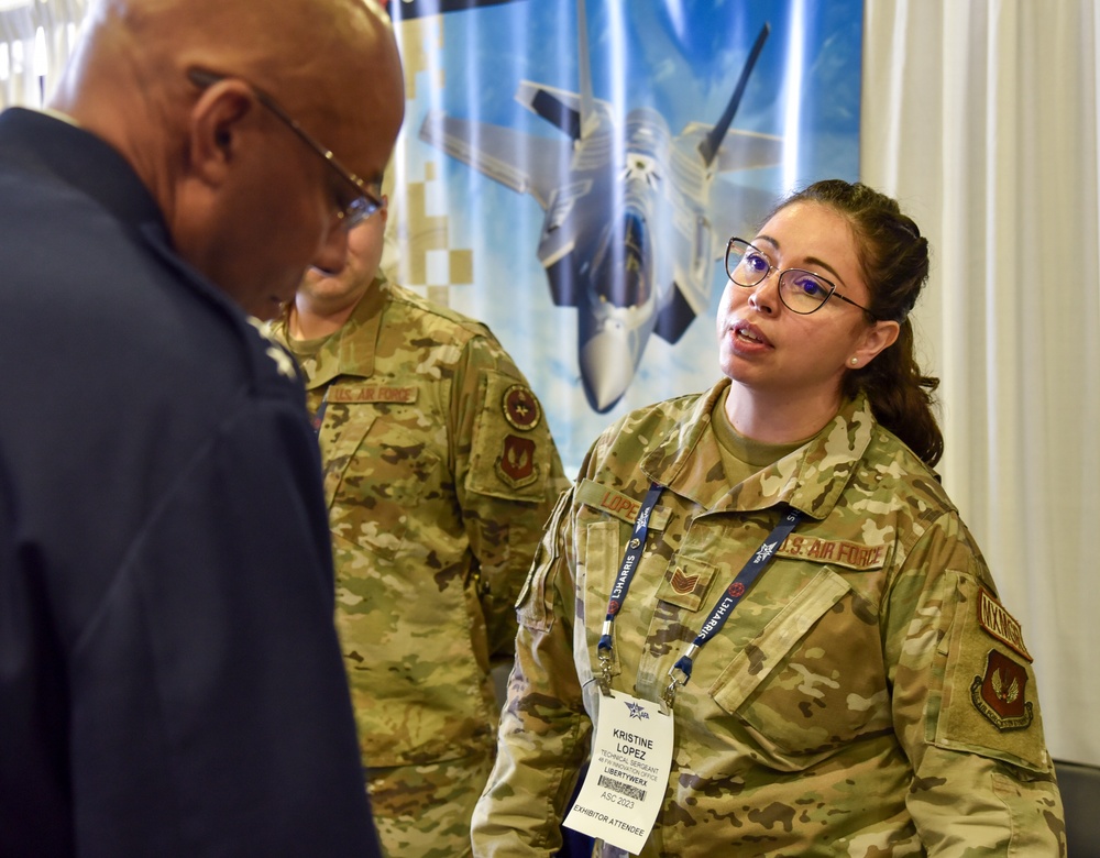 CSAF visits AFWERX Spark Street at Air, Space and Cyber Conference