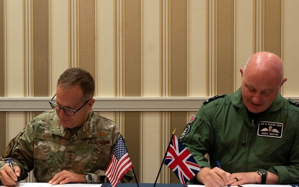 USAF, RAF leaders sign Combined Vision Statement on Agile Combat Employment
