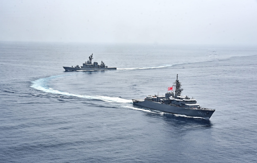USS Detroit Participates in Tri-Lateral Passing Exercise with Colombia and Japan