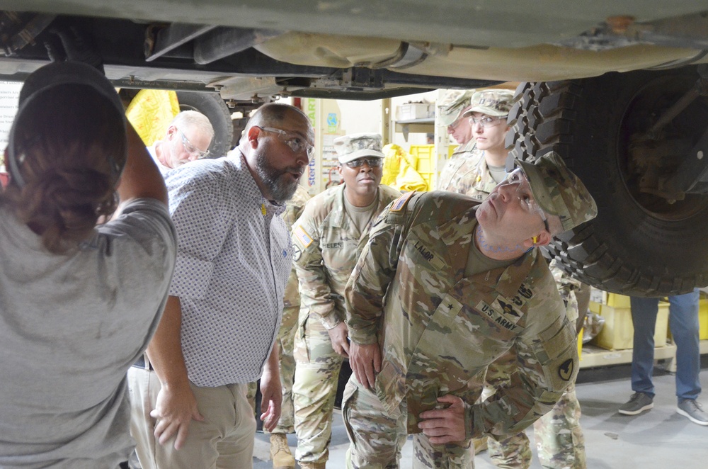 Brig. Gen. Michael B. Lalor visits Red River Army Depot