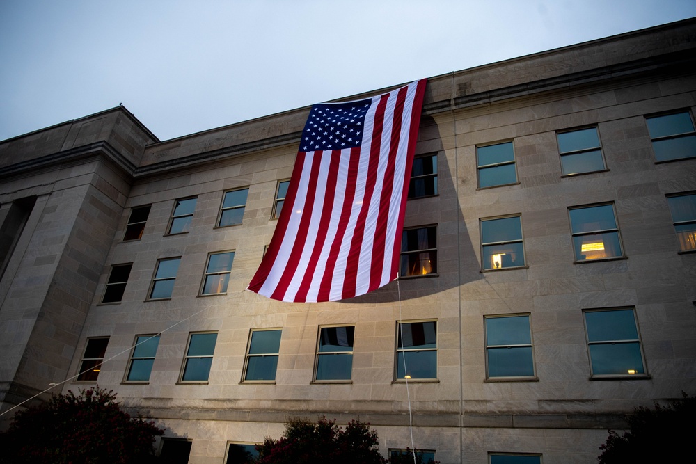 9/11 Flag Unfurling at the Pentagon