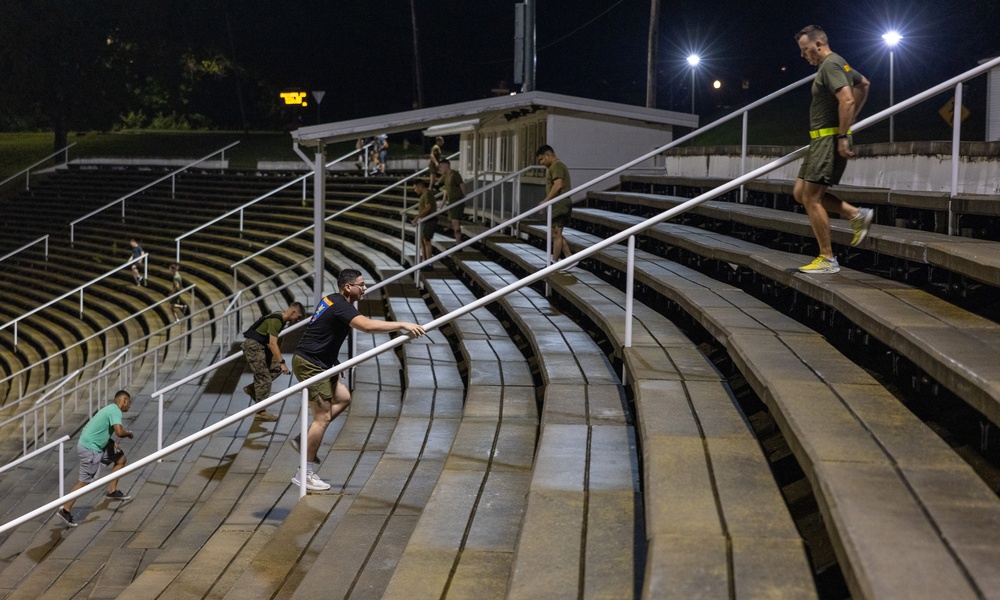 Quantico Marine firefighters conduct 9/11 Memorial stair climb