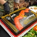 USS Abraham Lincoln serves lunch for the opening of the galley