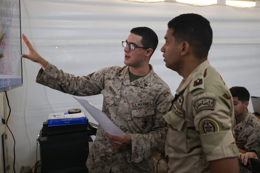 Bright Star 23: Partner nation service members participate in CJTF command post exercise