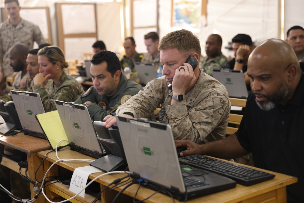 Bright Star 23: Partner nation service members participate in CJTF command post exercise