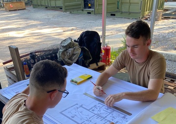 NMCB 133 Builds Shower Facility for SBT-22