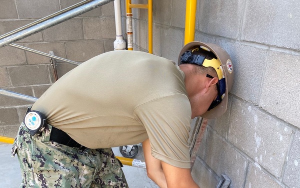 NMCB 133 Builds Shower Facility for SBT-22