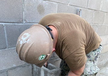 NMCB 133 Builds Shower Facility for SBT-22