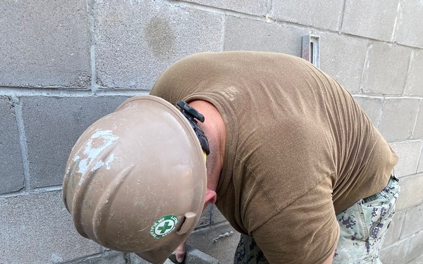 NMCB 133 Builds Shower Facility for SBT-22