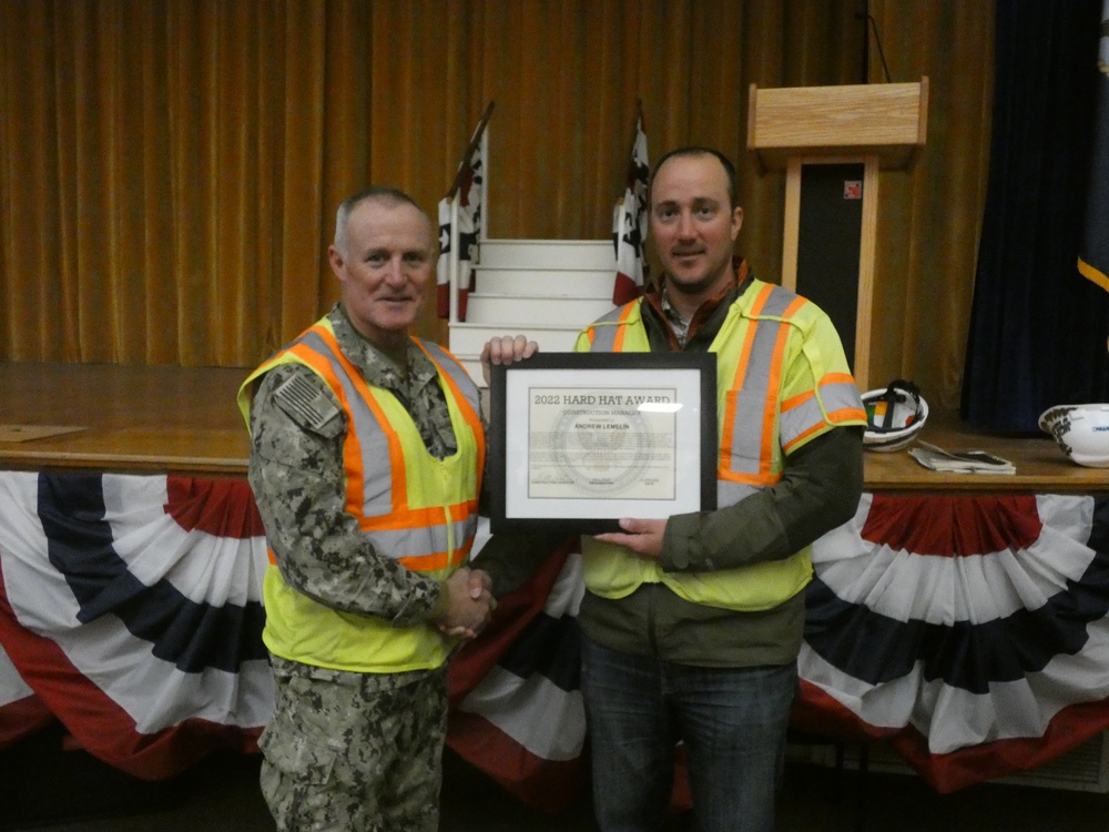 2022 NAVFAC Hard Hat Award Construction Manager of the Year