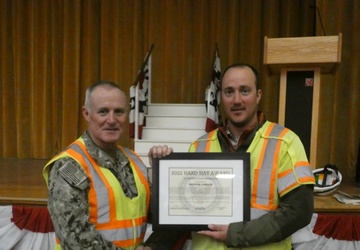2022 NAVFAC Hard Hat Award Construction Manager of the Year
