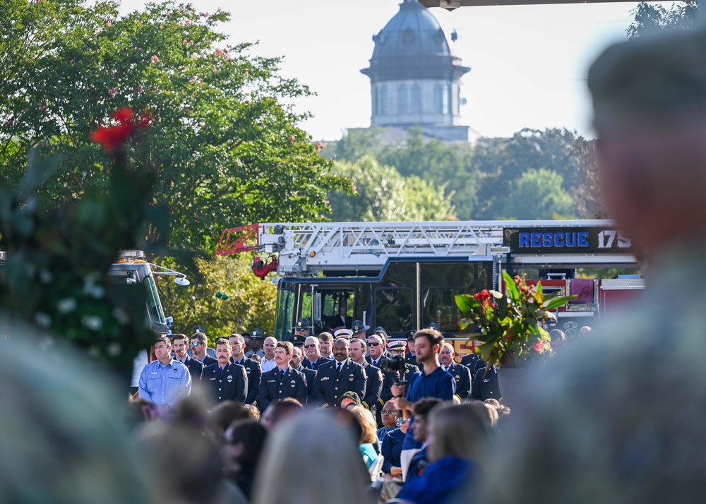 Team Shaw Honor Guard participates in 9/11 memorial