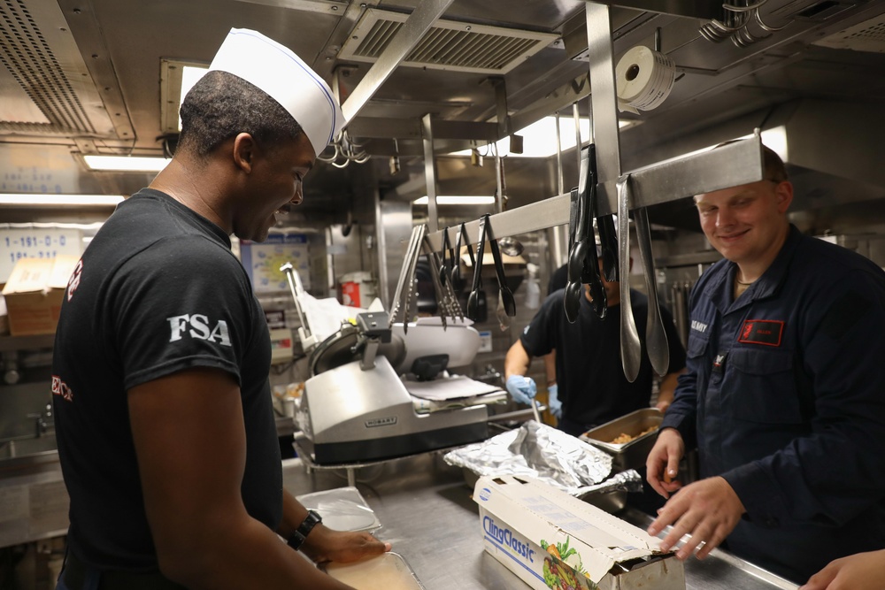 Ramage Sailors Prepare Food
