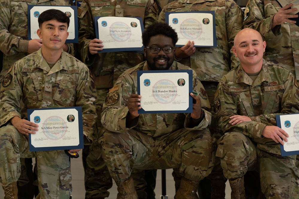 The 57th Aircraft Maintenance Squadron Recognizes 15 New Dedicated Crew Chiefs