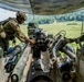 Field artillery crews set up positions at Saber Junction 23