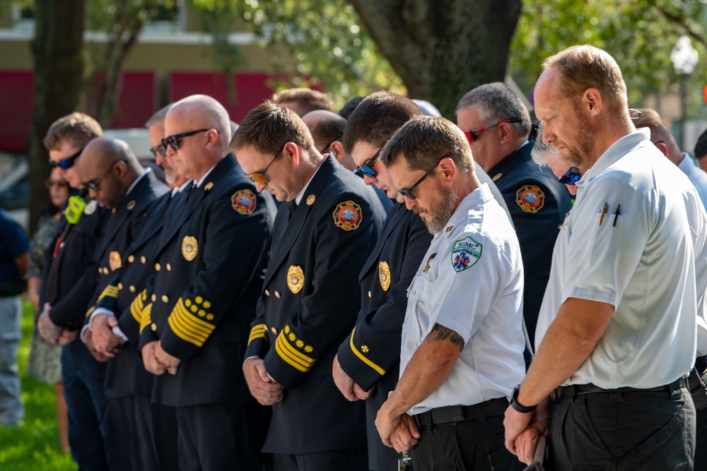 Moody Air Force Base and Lowndes County take part in Patriot Day Ceremony