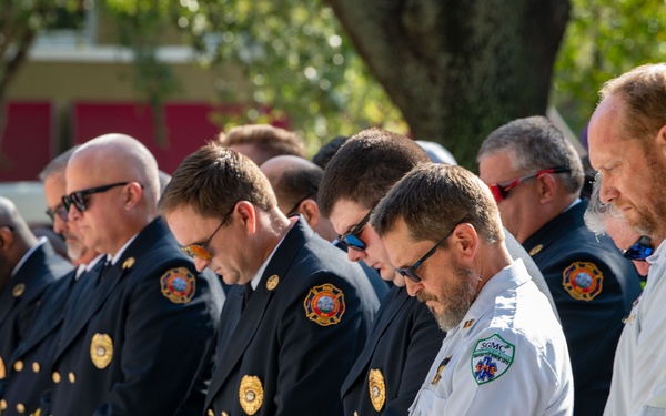 Moody Air Force Base and Lowndes County take part in Patriot Day Ceremony