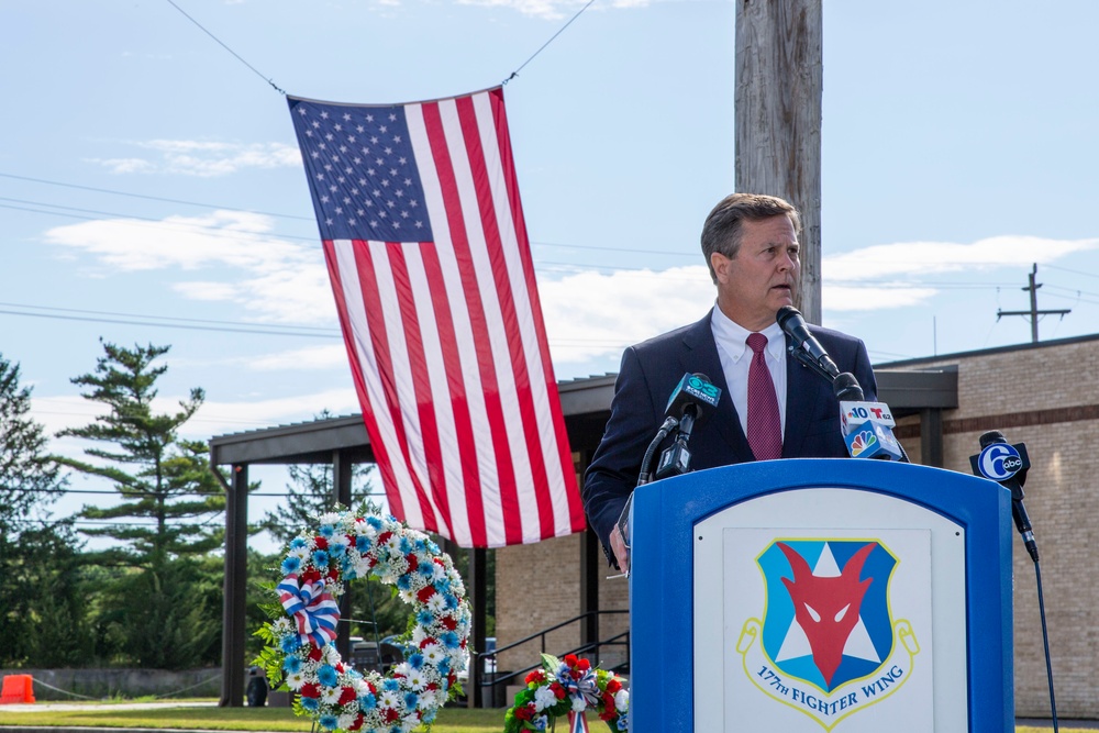 9/11 Attacks Remembered during 177th Fighter Wing Memorial Dedication and Deployer Send-off