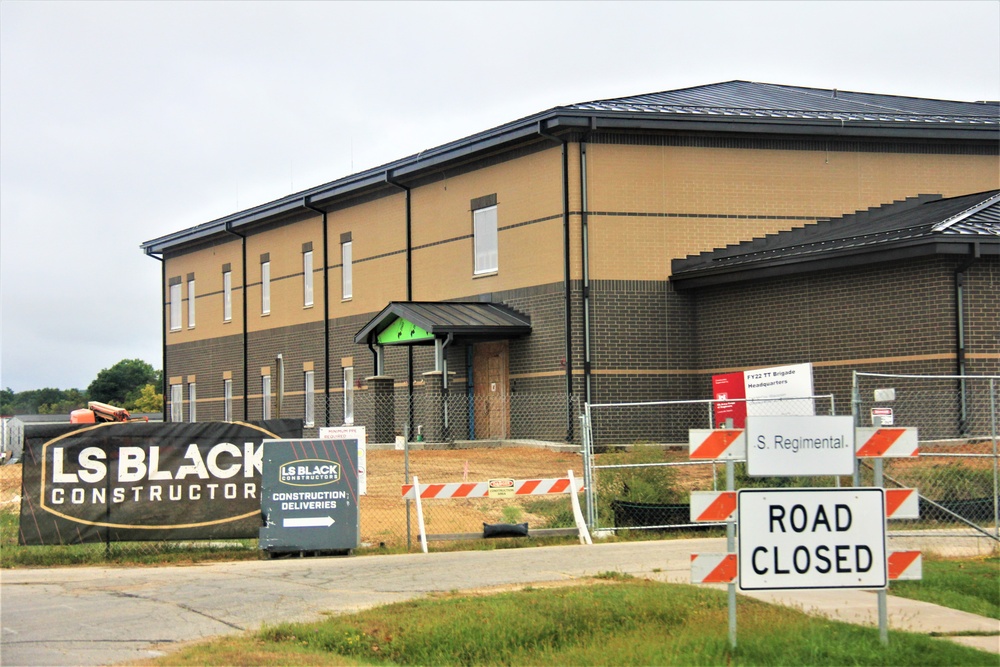 September 2023 construction operations of $11.96 million transient training brigade headquarters at Fort McCoy