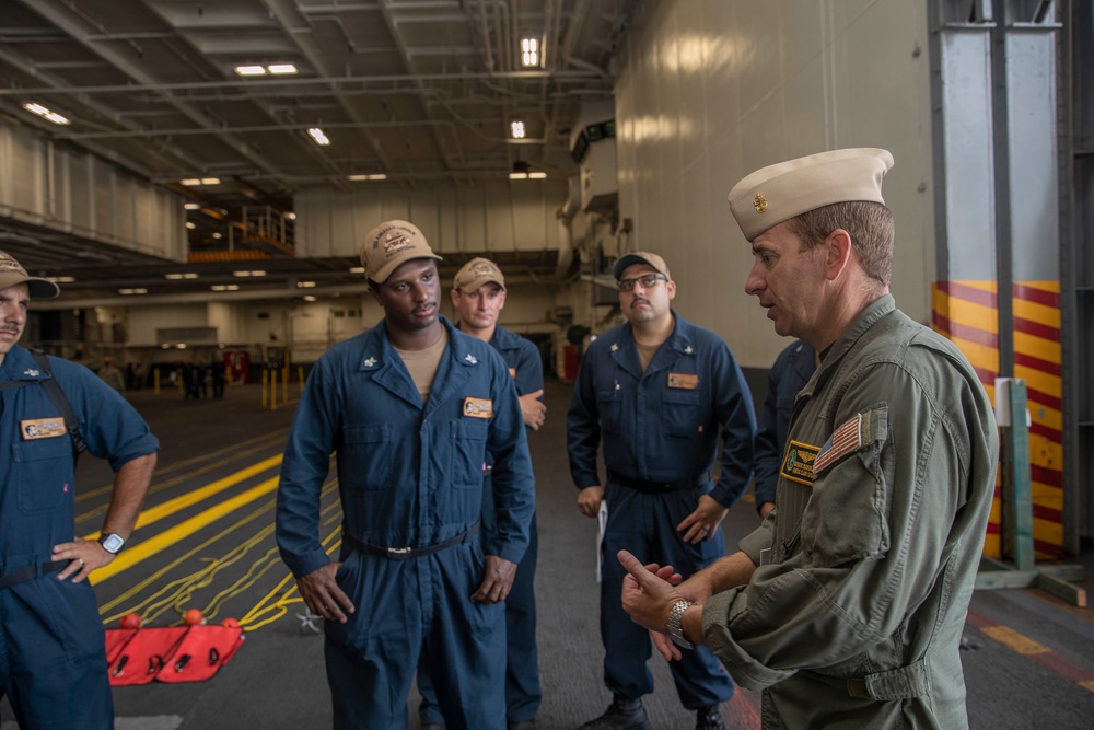 USS Abraham Lincoln Sailors test search and rescue equipment