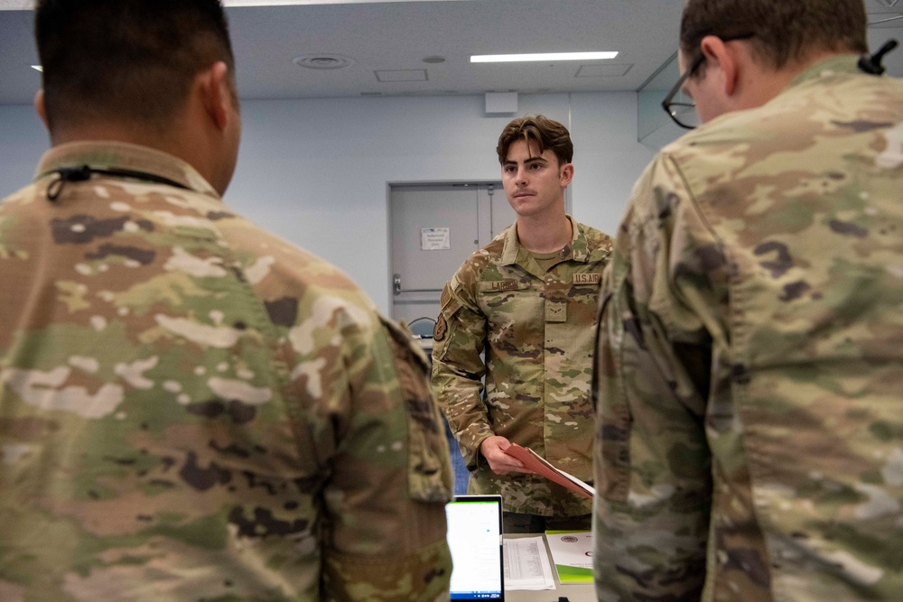 Yokota Airmen, family members participate in evacuation exercise