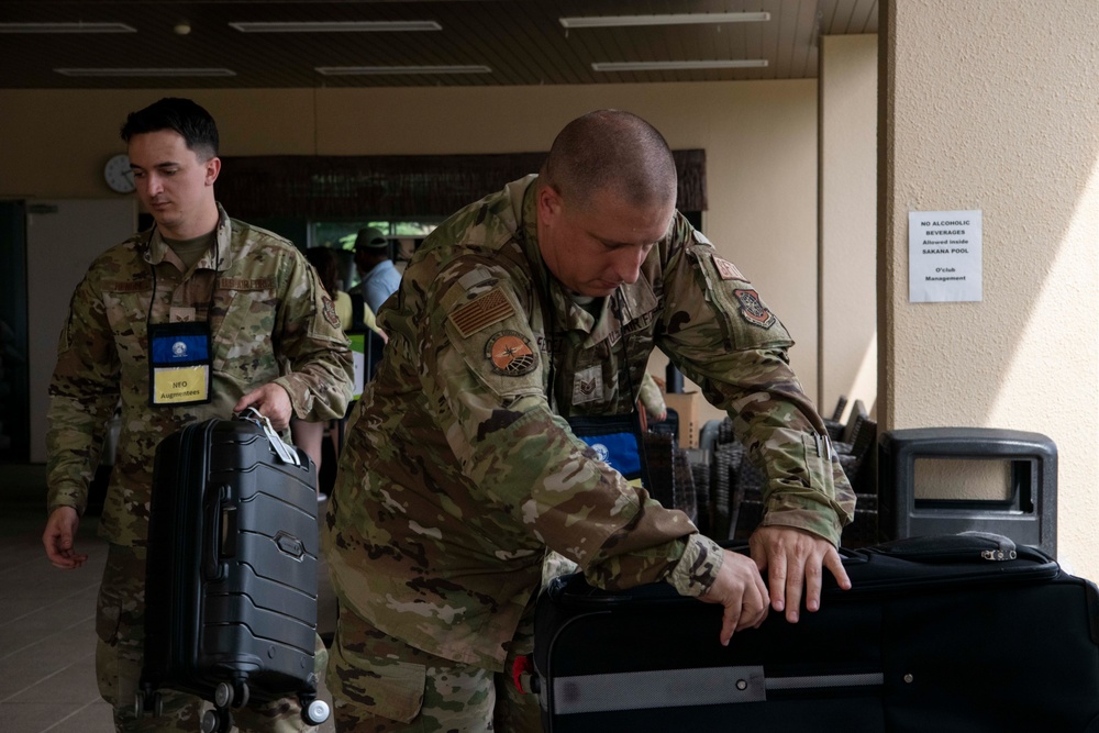 Yokota Airmen, family members participate in evacuation exercise