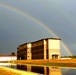 Rainbow and new barracks at Fort McCoy