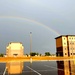 Rainbow and new barracks at Fort McCoy