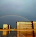 Rainbow and new barracks at Fort McCoy