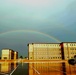 Rainbow and new barracks at Fort McCoy