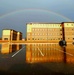 Rainbow and new barracks at Fort McCoy