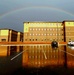 Rainbow and new barracks at Fort McCoy