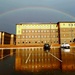 Rainbow and new barracks at Fort McCoy